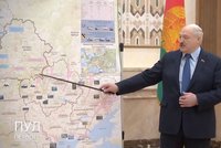 Putinův spojenec Lukašenko propálil další plány: Na kameru ukázal mapu se strategickými cíli