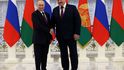 Vladimir Putin a Alexandr Lukašenko na jednání v Minsku. (19.12.2022) Vladimir Putin a Alexandr Lukašenko na jednání v Minsku. (19.12.2022)