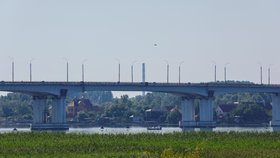 Strategicky důležitý most u města Cherson