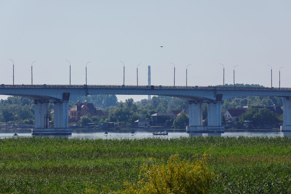 Strategicky důležitý most u města Cherson.