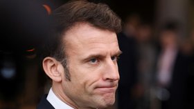 Summit v Bruselu: Francouzský prezident Emmanuel Macron. (9.2.2023)