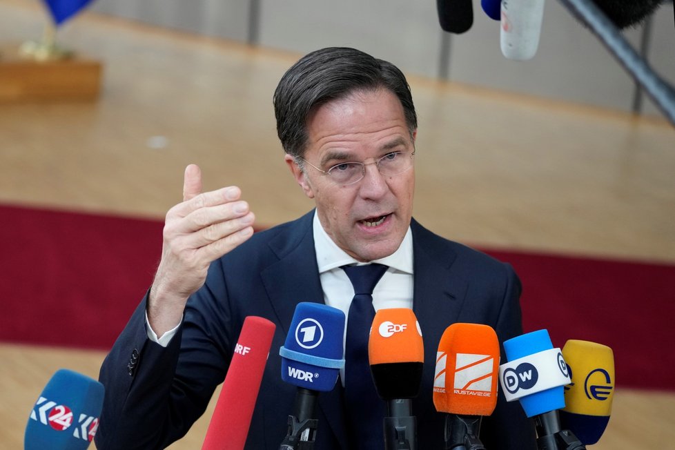 Summit v Bruselu: Nizozemský premiér Mark Rutte. (9.2.2023)