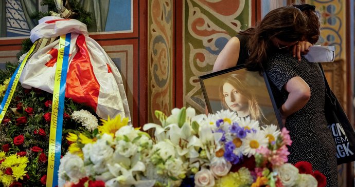 Pohřeb spisovatelky Viktorije Amelinové. (4.7.2023)