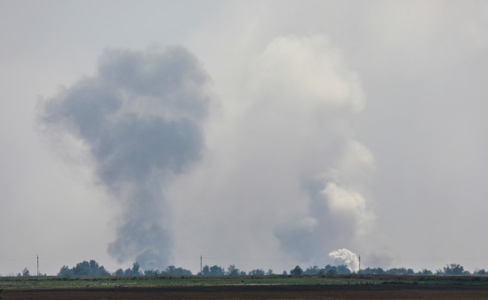 Exploze na Krymu. (16.8.2022)