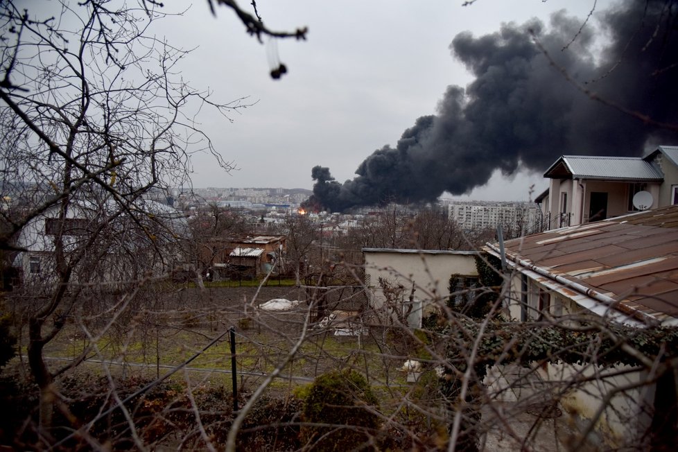 Útok ruských jednotek na Lvov. (26.3.2022)