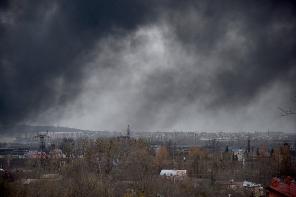 Útok ruských jednotek na Lvov. (26.3.2022)