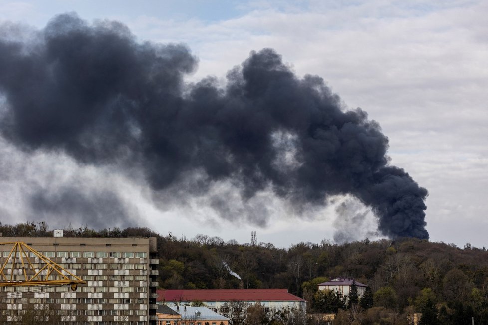 Ruské údery na Lvov (18. 4. 2022)