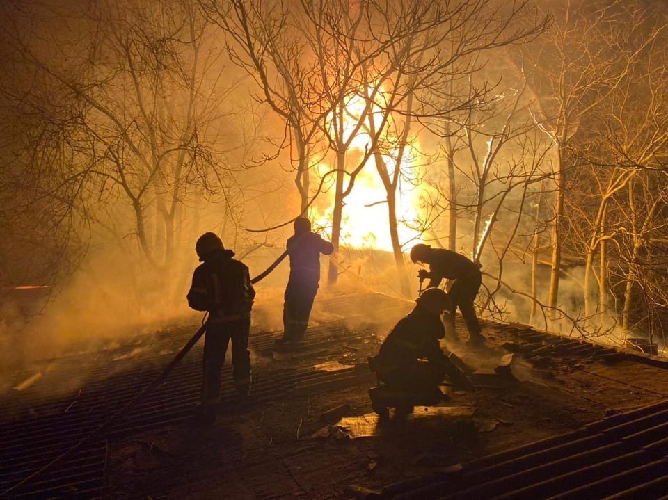 Následky ruského ostřelování ve městě Mykolajiv. (23.3.2022)