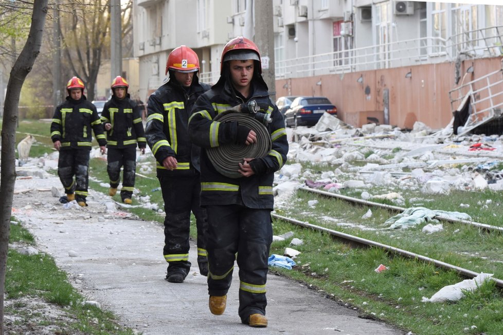 Následky ruského bombardování Oděsy. (23.4.2022)