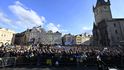 Akce na podporu Ukrajiny v Praze. (24.2.2024)