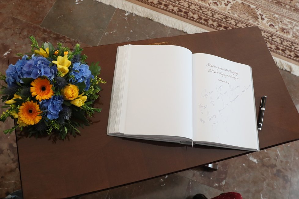Ukrajinský prezident Volodymyr Zelenskyj navštívil Sněmovnu. (7.7.2023)