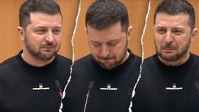 Volodymyr Zelenskyj v Evropském parlamentu. (9.2.2023)