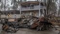 Válka na Ukrajině: Osvobozené město Buča, (1.04.2022).