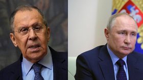 Ukrajina žádá nepřijatelné, hlásí Lavrov. Putin na jednání řešil masakr v Buči