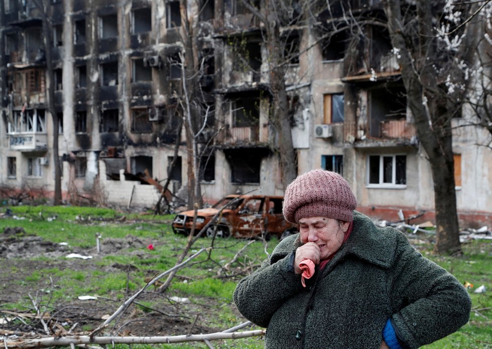 Válka na Ukrajině: Zdevastovaný Mariupol (20. 4. 2022)