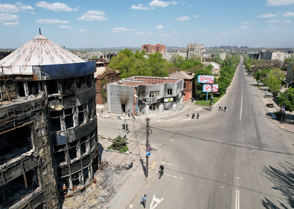 Válka na Ukrajině: Mariupol, (9.05.2022).