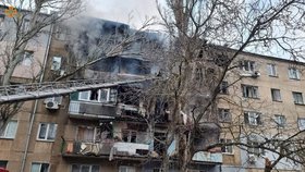 Ukrajinské město Mykolajiv po ruském útoku, (7.03.2022).