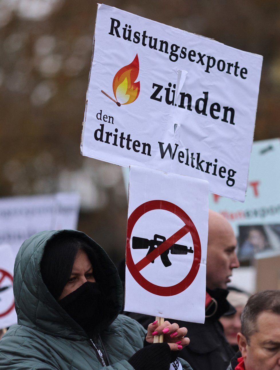 Proruská demonstrace v Kolíně nad Rýnem.