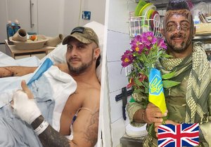 Britský voják známý jako Rambo se po vážných zraněních vrací na Ukrajinu.
