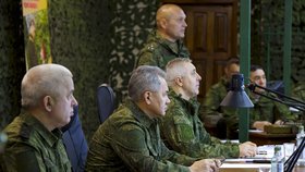 Válka na Ukrajině: Ruský ministr obrany Sergej Šojgu navštívil ruské vojáky na frontě, (4.03.2023).