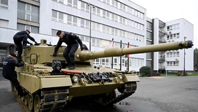 Válka na Ukrajině: Německé tanky Leopard.