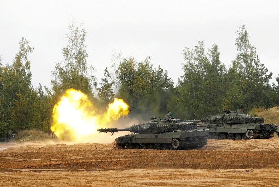 Válka na Ukrajině: Německé tanky Leopard