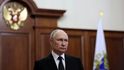 Ruský prezident Vladimir Putin označil ozbrojenou vzpouru wagnerovců pod vedením jejich šéfa za zradu, (24.06.2023).