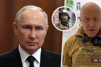 Je to zrada, kudla do zad ruského lidu, říká Putin k Prigožinově vzpouře. A Kadyrov nabídl svou pomoc