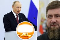 Ruská propaganda se zase ozvala: Atomový hřib v  televizi a Kadyrova výzva, aby Putin přitlačil