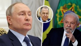 Putin shání spojence: Jednal s brazilským prezidentem. Jeho muž Lavrov s čínským vyslancem.