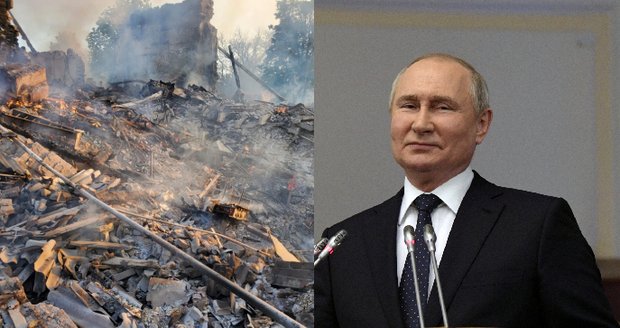 Putinův vzkaz pro Ukrajince: Přeji vám klidnou budoucnost. Rusové dál útočí na ukrajinská města