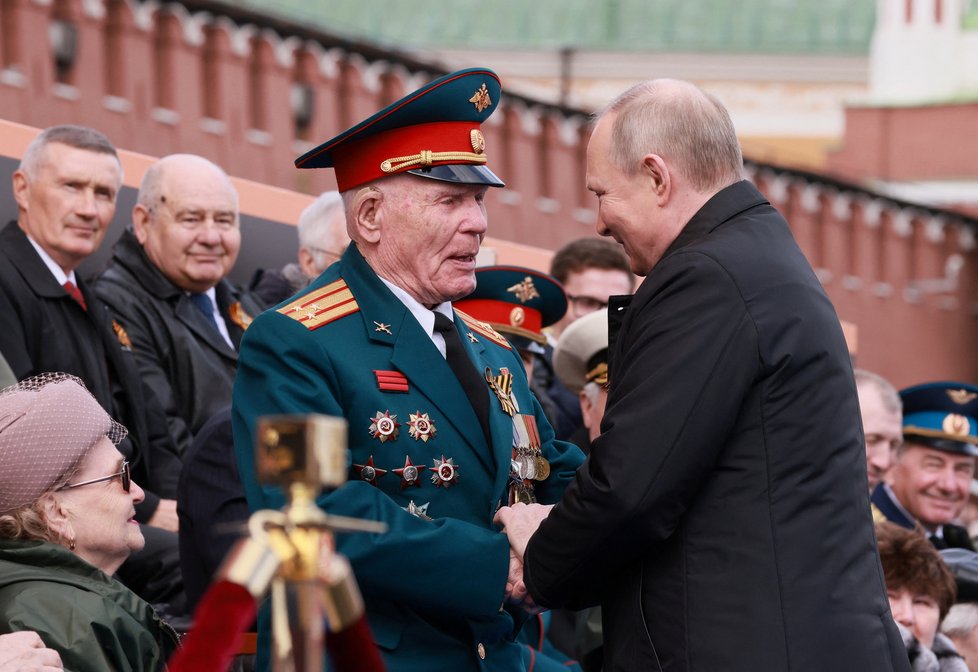 Ruský prezident Putin na oslavách Dne vítězství v Moskvě