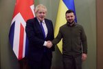 Do Kyjeva za prezidentem Zelenským přijel britský premiér Johnson.