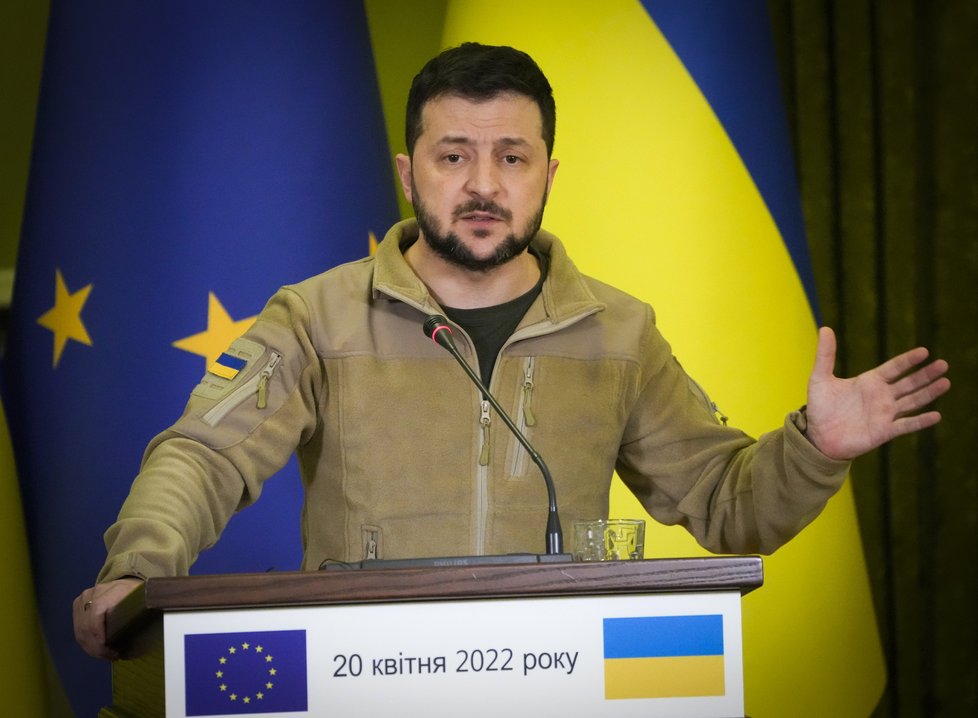 Ukrajinský prezident Volodymyr Zelenskyj.