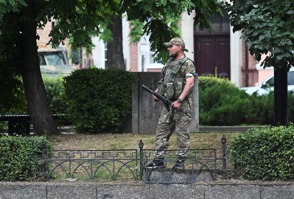 Wagnerovci v Rostově na Donu (24.06.2023).