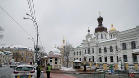 Ukrajinská tajná služba prohledala Kyjevskopečerskou lávru.