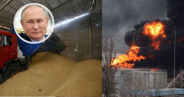 „Putinův hladomor“: Rusové ukradli na Ukrajině statisíce tun obilí. Prodá ho Číně?