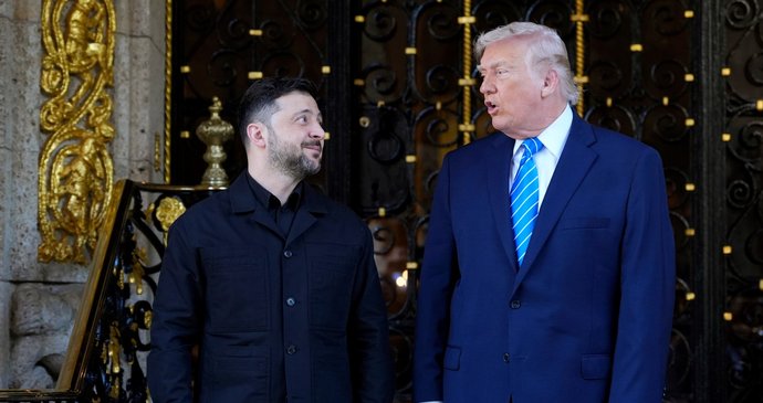 Zelenskyj dorazil na schůzku s Trumpem v Palm Beach.
