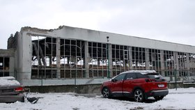 Destroyes sport centre in Kharkov / Zdemolované sportovní centrum v Charkově.