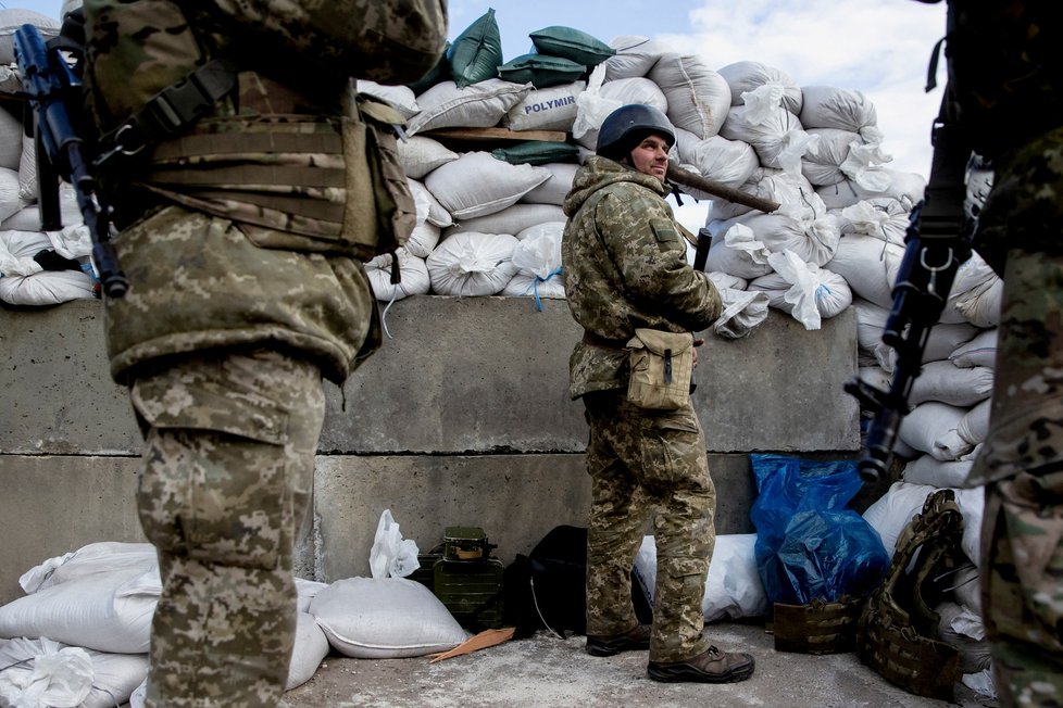 Ukrajinští vojáci v Žytomyrské oblasti