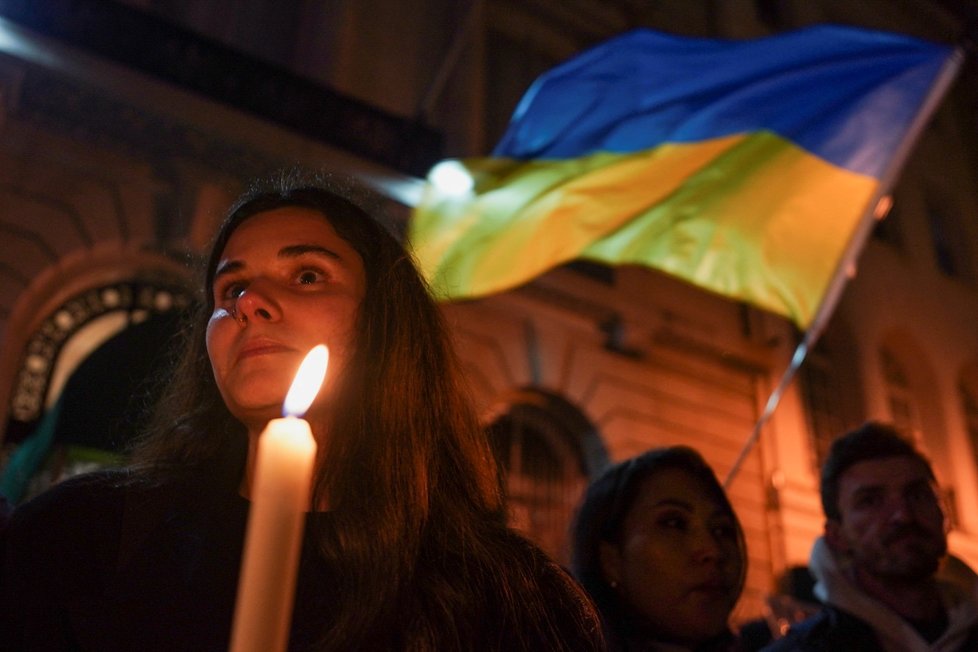Rok od invaze na Ukrajinu - New York vzpomíná (24. 2. 2023)