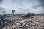 Vyschlá oblast po zničení nádrže Kachovka, Dněpropetrovsk (11. 6. 2023)