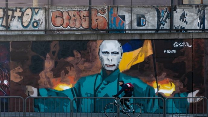 Vladimir Putin jako Lord Voldemort v Poznani