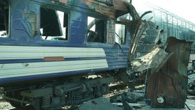 Ruský dron zasáhl vlak v regionu Sumy (říjen 2025)