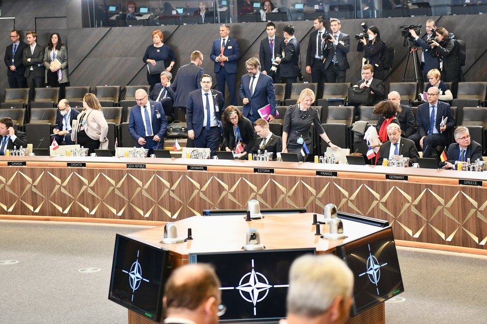 Schůzka ministrů zahraničí NATO (7. 4. 2022)