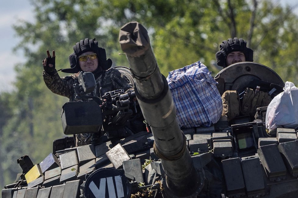 Ukrajinští vojáci v doněckém Pokrovsku. (25. 5. 2022)