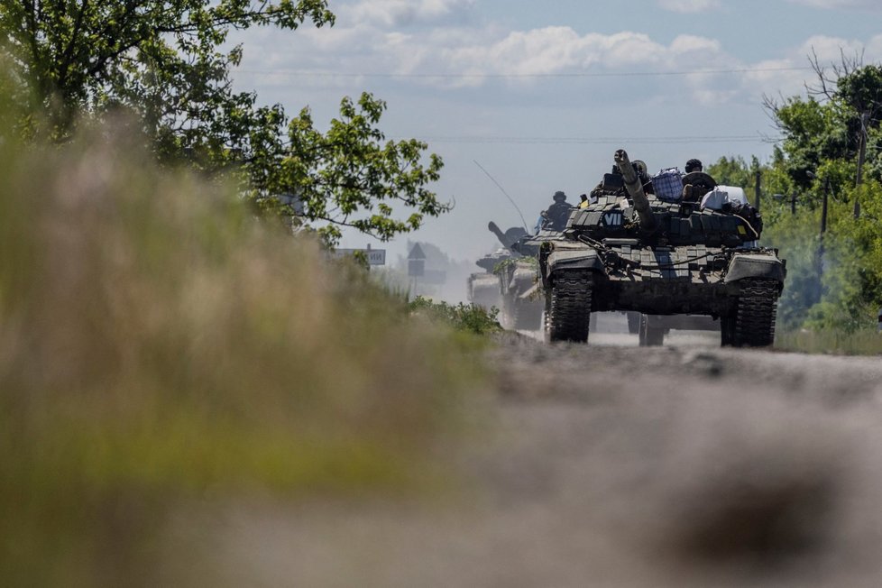 Ukrajinští vojáci v doněckém Pokrovsku (25. 5. 2022)