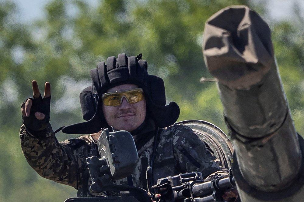 Ukrajinští vojáci v doněckém Pokrovsku. (25. 5. 2022)