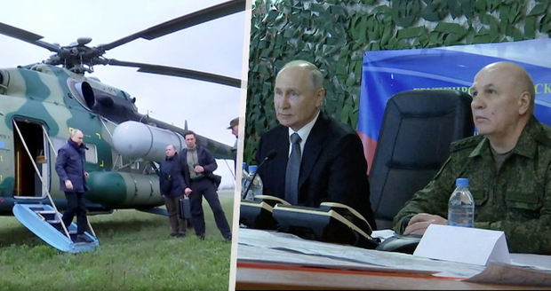 Putin osobně na Ukrajině: Poprvé během války navštívil Rusy v okupované Chersonské oblasti