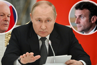 Putin chce znovu jednat o míru i vývozu obilí? Tohle řekl Macronovi a Scholzovi
